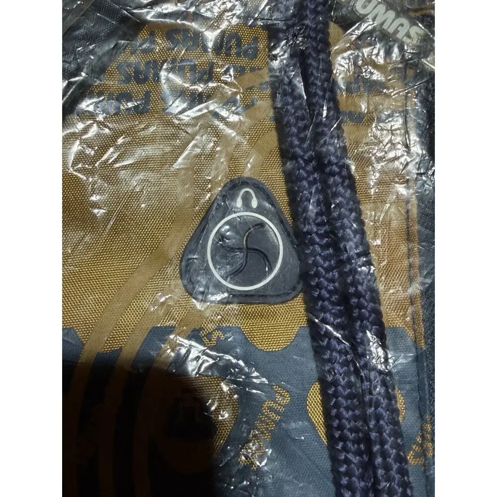 Pumas de la UNAM Back Pack Gym Cinch Sack Blue‎ & Gold Zipper Pocket Drawstring